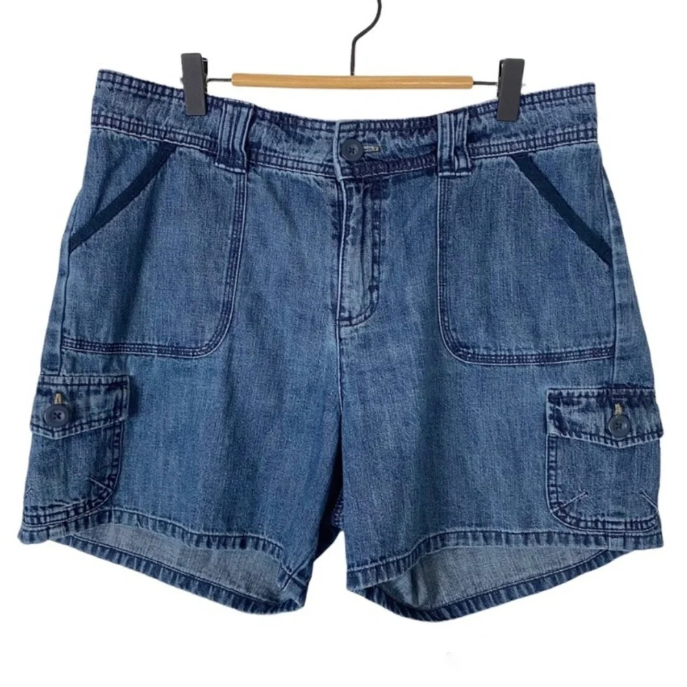 LEE Vintage Y2K Mom Carpenter 100% Cotton Jean Shorts 12
